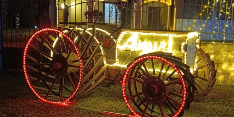 Concorso “Le migliori luminarie in Sardegna 2025”: Casa Sardo ad Arborea