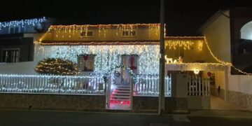 Concorso “Le migliori luminarie in Sardegna 2025”: casa Medda a Villasor
