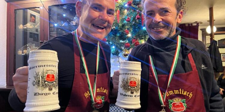 Valerio Carta e Diego Cocco sono i nuovi biermeister: grande festa a Cagliari da Karl Heinz