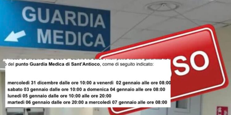 Sanità nel caos,  a Sant’Antioco guardia medica scoperta nei giorni di festa e il sindaco Locci non ci sta: “Altro che nomine”