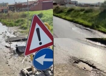 Monserrato, buche pericolose per una perdita Abbanoa: il sindaco, “Hanno ignorato 6 pec”