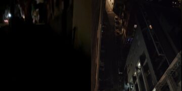 Cagliari, buio pesto nel cuore della città: calano le tenebre tra le vie di Stampace