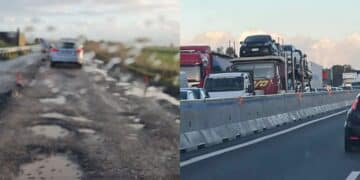 Fila interminabile verso Cagliari sulla Ss 131, una sola corsia coperta di buche: “2 ore per percorrere 40 chilometri”