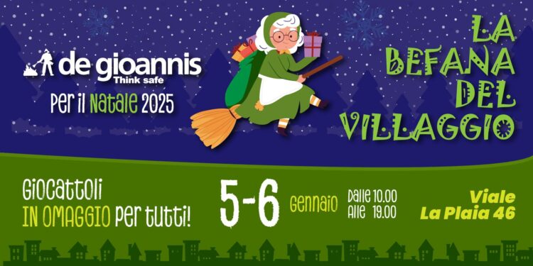 Cagliari, torna la magia con “La Befana del Villaggio”: centinaia di giocattoli gratuiti per i bambini