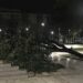 Maltempo a Cagliari, albero abbattuto dal vento in piazza Giovanni XXIII