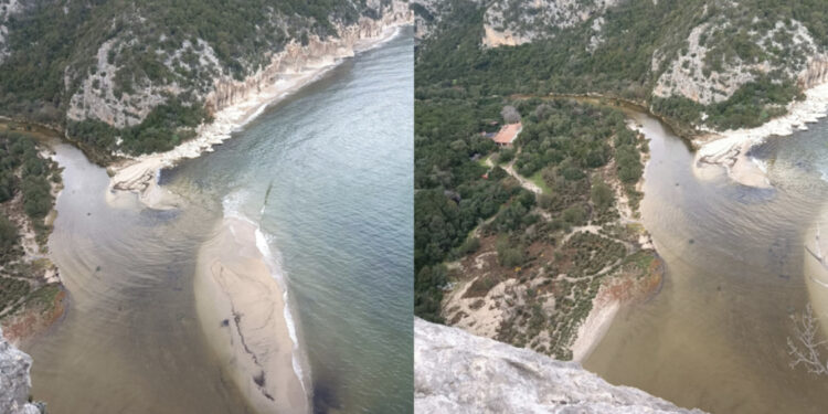 Cala Luna spazzata via dal ciclone Harry: le immagini del paradiso terrestre dopo la tempesta