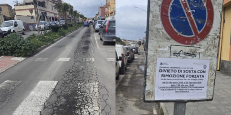 Monserrato, addio a buche e voragini anche in via Riu Mortu: a breve il rifacimento totale della strada