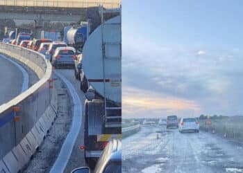 Disastro strade sarde, dalla Consortile Macchiareddu alla complanare ss 131 buche e asfalto sollevato