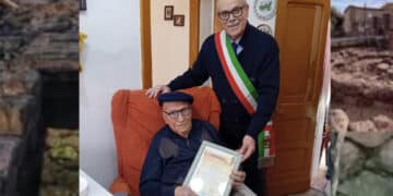 Sardara, il paese della longevità: Rino Mameli festeggia 100 anni