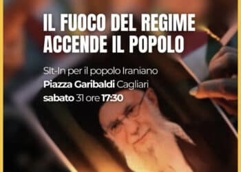 Cagliari per il popolo iraniano: manifestazione in piazza Garibaldi