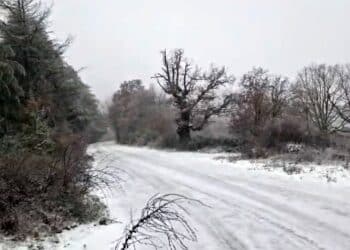 Neve a Fonni, il monte Spada imbiancato: freddo e gelo in Sardegna