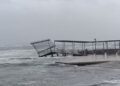 Cagliari, addio al pontile di Marina Piccola: è stato abbattuto dalla mareggiata