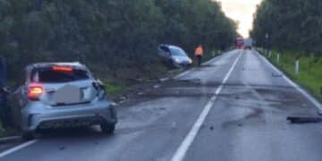 Assemini, grave incidente stradale nei pressi delle saline di Macchiareddu: auto si ribalta più volte