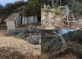 Chioschi distrutti, alberi sradicati e scalette divelte: la furia di Harry non risparmia Santa Margherita di Pula