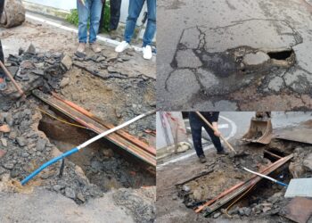 Monserrato, sotto una buca si scopre un groviglio di sottoservizi: “Situazione incredibile”