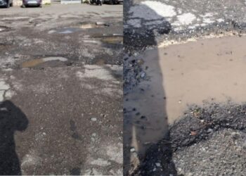 Cagliari, buche e voragini nello spiazzo in Via Monte Cassino: “Criticità allarmanti”