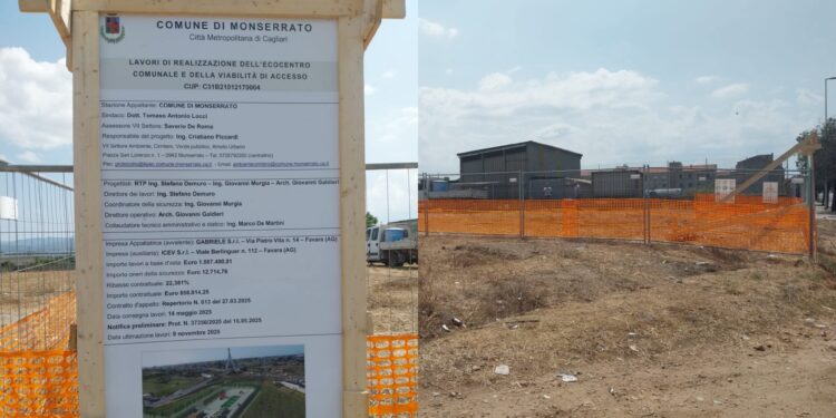 Monserrato, attesa quasi terminata per l’ecocentro comunale: sarà pronto entro la primavera