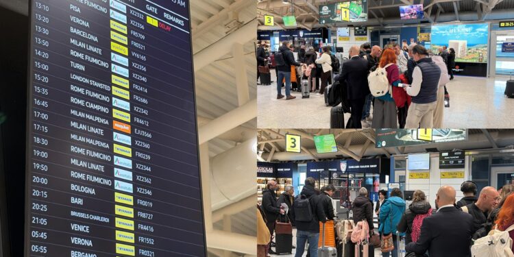 Elmas, il volo per Roma decolla con 3 ore di ritardo