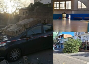 Il Sarrabus in ginocchio dopo le raffiche che hanno sfiorato 150 km orari, grave un bidello finito sotto un albero sradicato dal vento