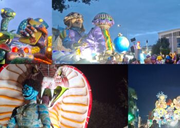 I giganti di cartapesta conquistano San Gavino: migliaia di persone in festa per la 40^ edizione della sfilata -VIDEO