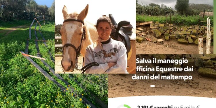 Quartu, la solidarietà abbraccia l’Officina Equestre dopo i danni del maltempo: raccolte migliaia di euro