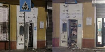 Paura a Quartu, una bomba distrugge il distributore automatico di una tabaccheria: forte boato nel cuore della notte