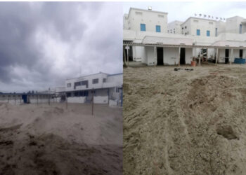 Cagliari, la mareggiata restituisce milioni di metri cubi di sabbia finissima: cumuli di “oro bianco” nella spiaggia dei Centomila