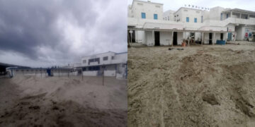 Cagliari, la mareggiata restituisce milioni di metri cubi di sabbia finissima: cumuli di “oro bianco” nella spiaggia dei Centomila