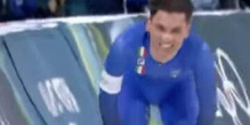 Riccardo Lorello regala all’Italia la settima medaglia: è bronzo nel pattinaggio di velocità