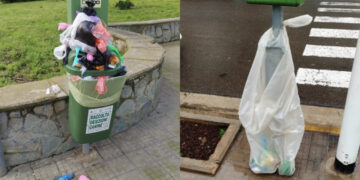 Quartu, cumuli di deiezioni canine che traboccano dal porta rifiuti: “Non sono state ritirate, spettacolo indecoroso”