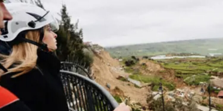 Ciclone Harry, Meloni vola in Sicilia: “150 milioni per Niscemi”