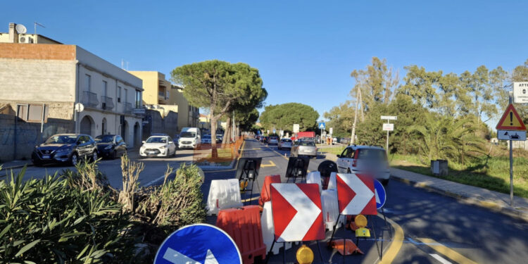 Monserrato, al via i lavori in via Cesare Cabras: traffico rivoluzionato per dire addio a buche e disagi