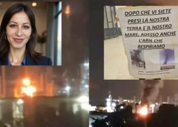 Sarroch, cielo color fuoco e fiamme dalle torce del polo industriale: oggi l’udienza preliminare dopo l’esposto presentato da Sardegna Pulita e Donne AmbienteSardegna