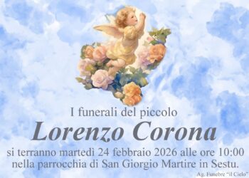 Lorenzo morto a 4 anni, domani i funerali a Sestu: dolore incontenibile per famiglia e amici