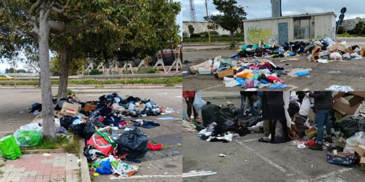 Cagliari, il mercatino Cuore scambiato come discarica da chi vuole sbarazzarsi dei rifiuti