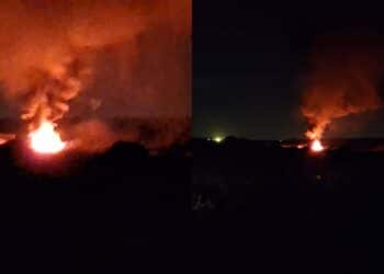 Cagliari, con il bel tempo ricominciano gli incendi: vasto rogo nella zona dello stagno Simbirizzi