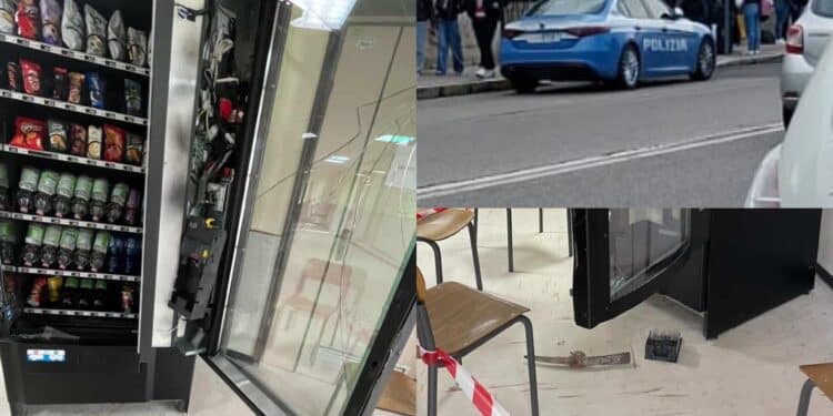 Cagliari, ladri all’istituto superiore “De Sanctis Deledda” di via Sulcis: macchinette scassinate con un piccone