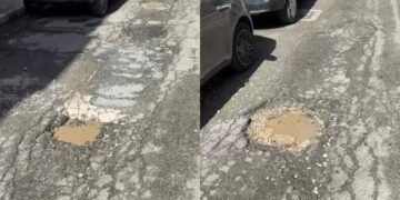 Quartu, buche e voragini in via Liguria fanno esplodere la rabbia dei residenti