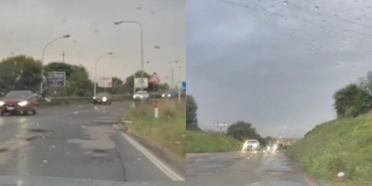 Da Monserrato a Sestu la sicurezza stradale è un miraggio: buche e voragini in una strada priva di segnaletica