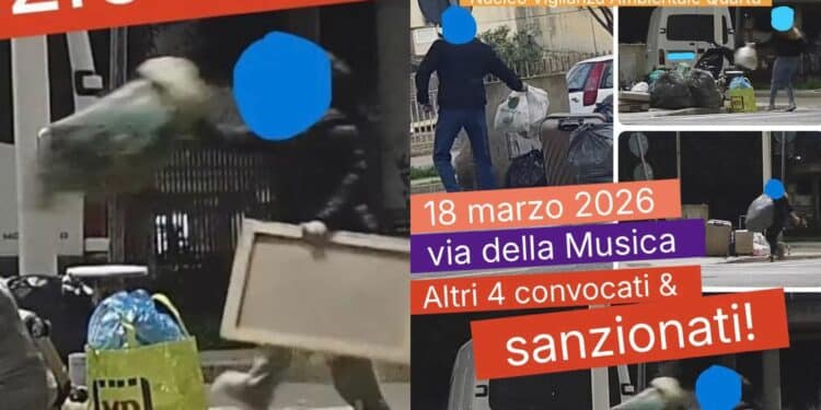 Quartu Sant’Elena, via della Musica scambiata per discarica: al via altre 4 sanzioni contro gli incivili