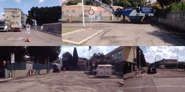 Pirri, al via i lavori di bitumazione nell’area mercatale di Is Bingias