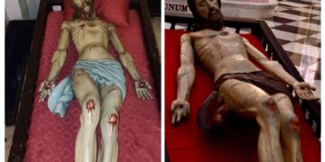 Gonnosfanadiga riabbraccia il suo Cristo: restaurata un’opera devozionale di grande valore storico
