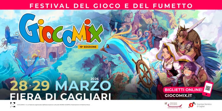 GIOCOMIX 2026 TORNA A CAGLIARI: DUE GIORNI DI PURA CULTURA POP, GIOCO E SPETTACOLO