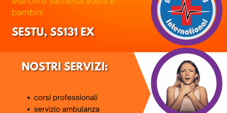 Sestu, open day gratuito dedicato alle manovre di disostruzione delle vie aeree