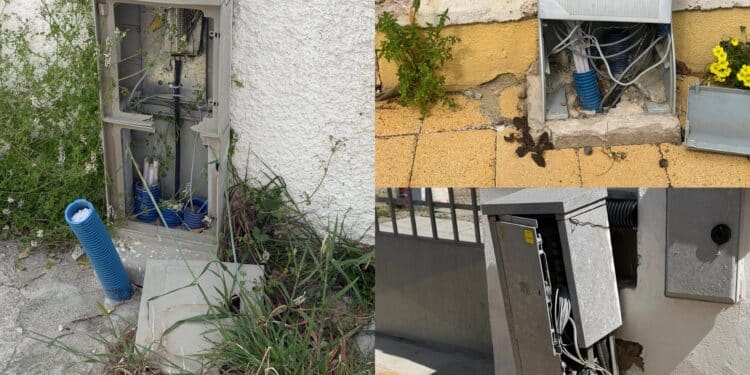 Capoterra, a Frutti D’oro 2 la fibra va a singhiozzo per colpa dei vandali: “Devastate le cabine centrali”