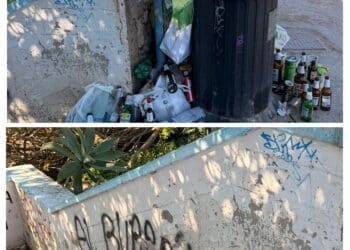 Pasquetta di degrado a Calamosca: lo “spettacolo” indecoroso che ha accolto i visitatori