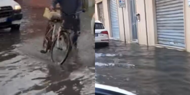 Bomba d’acqua nel Cagliaritano, strade allagate a Quartu e Villasor