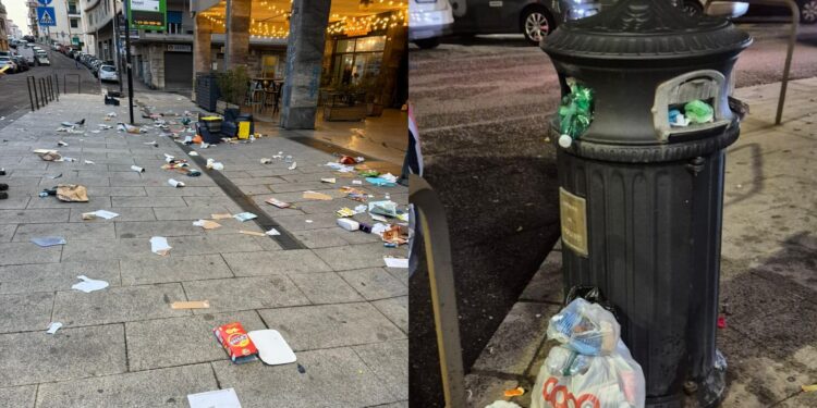 Notte di ordinaria follia a Cagliari, via Mameli coperta di rifiuti: “Speranze di tutela naufragate”