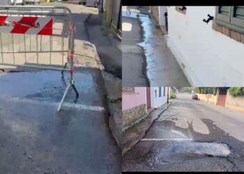 Capoterra, strade allagate e ingenti quantità d’acqua sprecata: è allarme