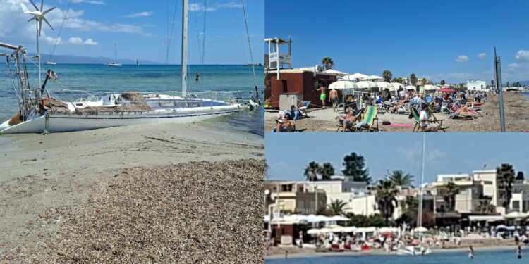 Cagliari, voglia d’estate al Poetto: la spiaggia dei centomila presa d’assalto da centinaia di cagliaritani: è la prima tintarella
